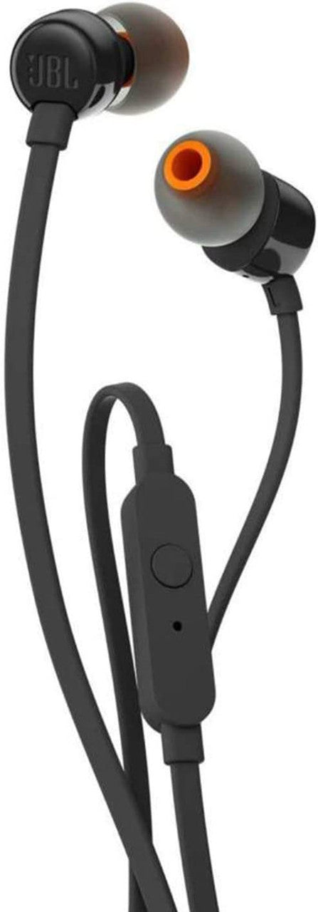 JBL Tune 110 Wired In-Ear Headphones with JBL Pure Bass Sound, Black