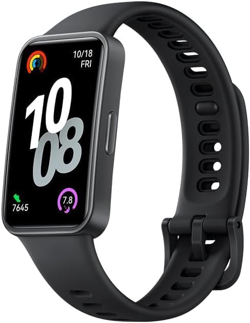 HUAWEI Band 10 Smartwatch up to 14 Days Battery Life, iOS & Android, Average Sleep HRV and Sleep Insights with an AI-powered Fitness Monitoring Tracker, Sleep Breathing Awareness, Fast Charging, Black