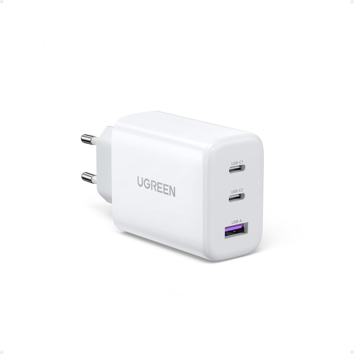 UGREEN 65W USB C Fast Charger 3 Ports Compatible with MacBook Pro Air M3 M2 M1 iPhone 15 Plus Pro Max 14 13 12 11 X Galaxy S24 Ultra Plus S23 Pixel 8 Pro 7a 6a iPad Pro Air Dell XPS 13 (White)