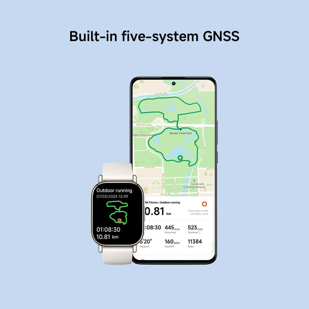 Xiaomi Redmi Watch 5 Lite Smartwatch with 1.96″ AMOLED Display, Built-in GPS, Bluetooth Calling, SpO₂ & Heart Rate Monitoring, 150+ Sports Modes, Up to 18-Day Battery Life, 5ATM Water Resistance