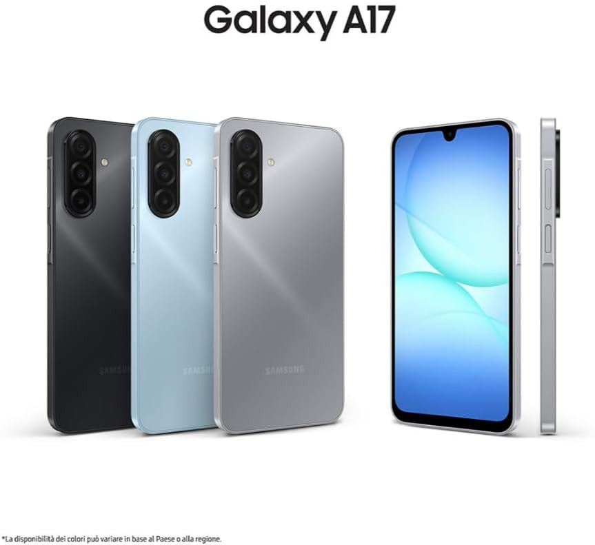 Samsung Galaxy A17 4G Smartphone, 6.7" Display, 4GB RAM, 128GB Storage, Dual SIM
