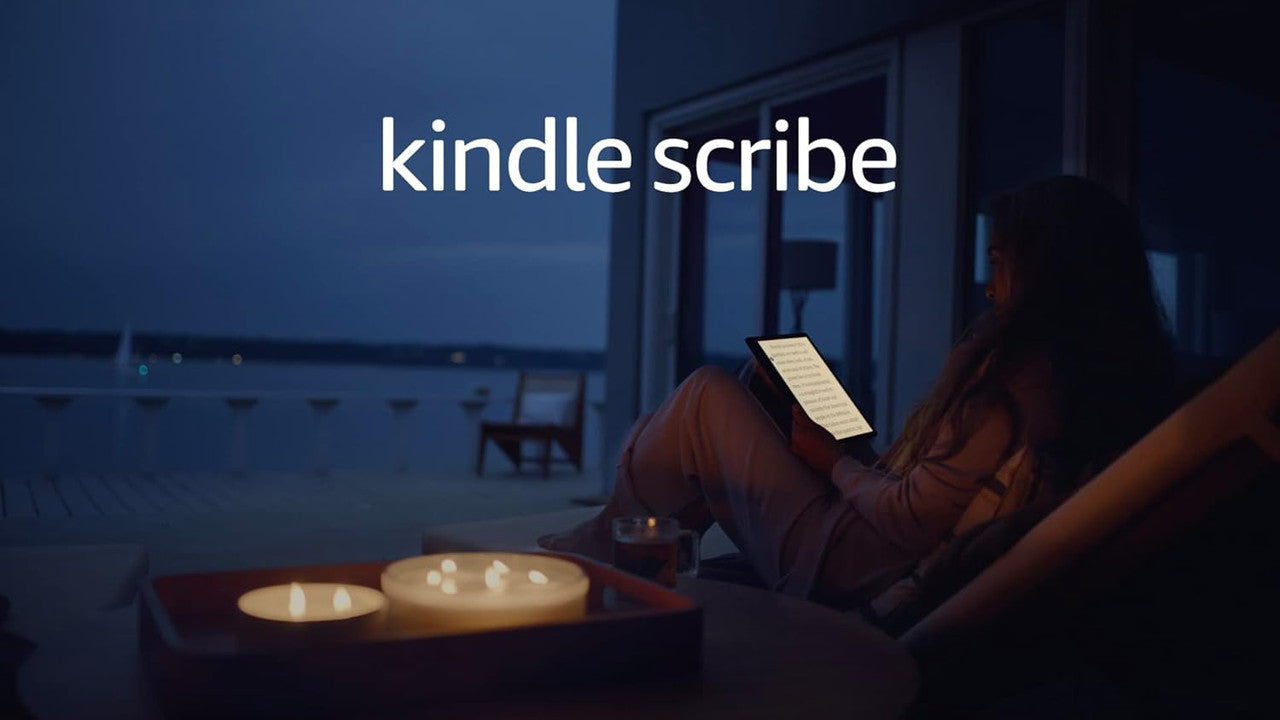 Amazon Kindle Scribe (16 GB) - Now write directly on books and documents. With built-in notebook summarization. A Kindle and notebook, all in one. Includes Basic Pen
