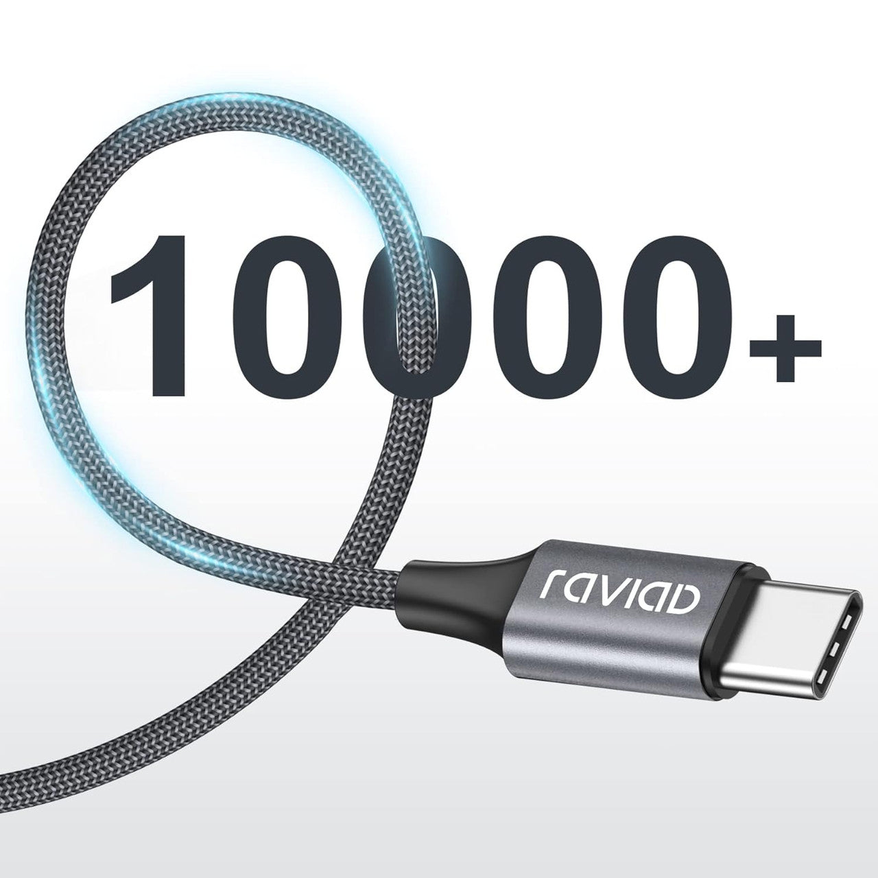 RAVIAD USB C Cable 3.1A Charging Cable USB C Fast Charging Cable USB C Nylon USB C Charging Cable for iPhone 17 16 15 Pro Max Plus, Pad Pro, Galaxy S25 S24 S23 Ultra, MacBook, Huawei P60 P50, Pixel 9