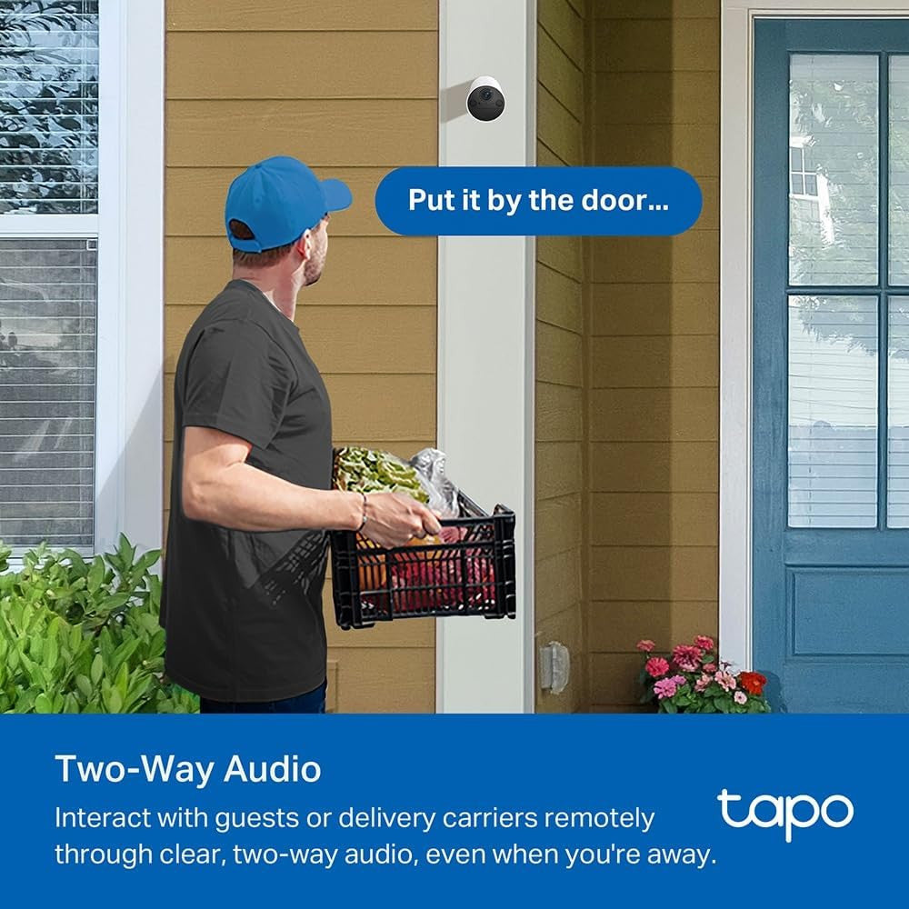 Tapo C410 2K 3MP Wireless Indoor Outdoor Camera with 180 Days Battery Life on Single Charge, Color Night Vision, Motion Detection Alarm, IP65