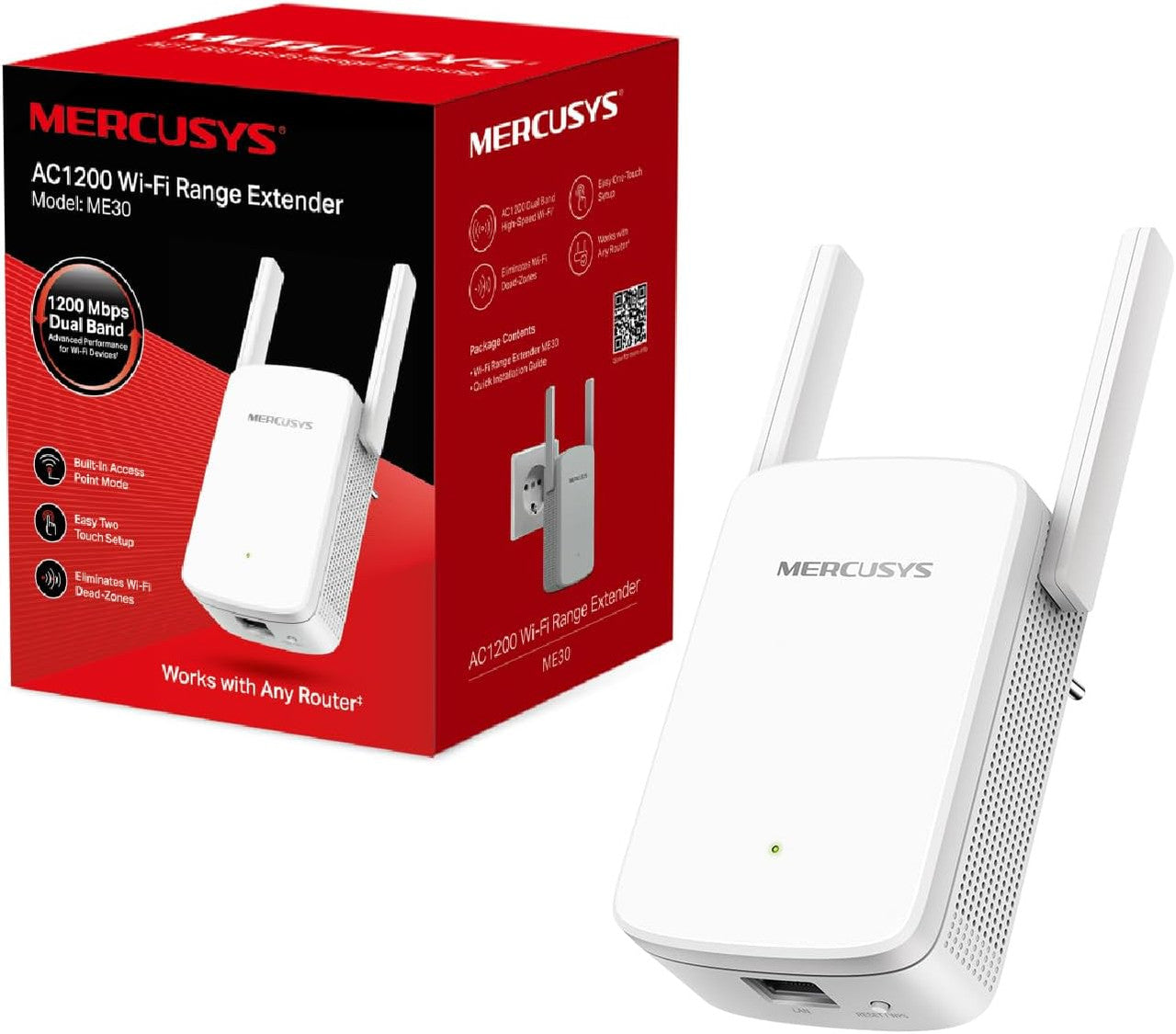 Mercusys ME30 - AC1200 Wi-Fi Range Extender