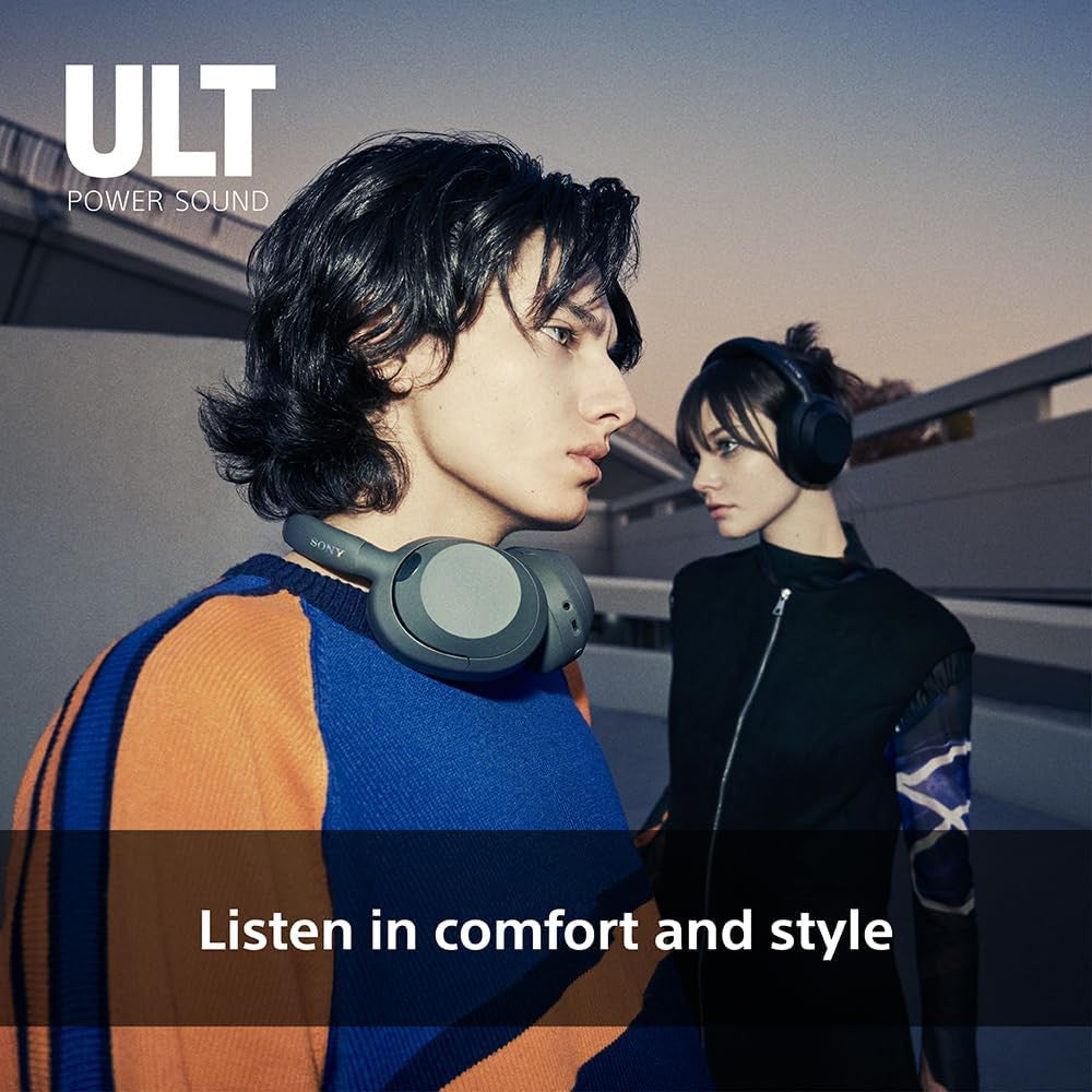 Sony ULT WEAR Over Ear Wireless Noise Cancelling Headphones with ULT POWER SOUND, Ultimate Deep Bass, Clear Call Quality, Up to 30hr Battery Life, Alexa & Google Assistant, IOS & Android - Black