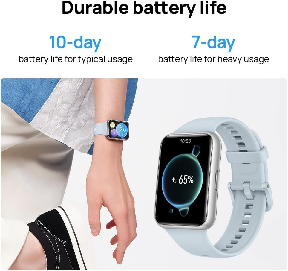 HUAWEI Watch FIT 2 SmartWatch, 1.74 Inch FullView Display, Bluetooth Calls, Health Management, Long Battery Life, Animated Quick Workouts, SpO2 Capture, Black