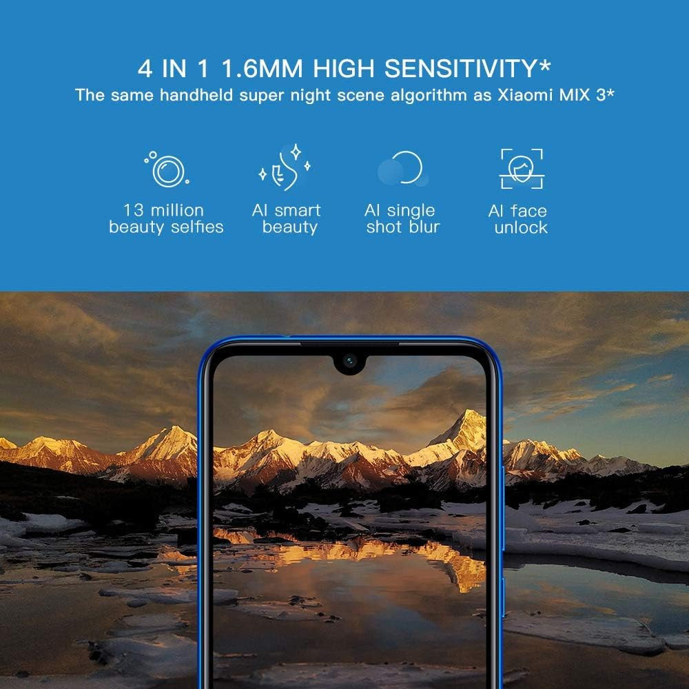 Xiaomi Redmi Note 7, 64GB/4GB RAM, 6.30'' FHD+, Snapdragon 660, Blue Neptune