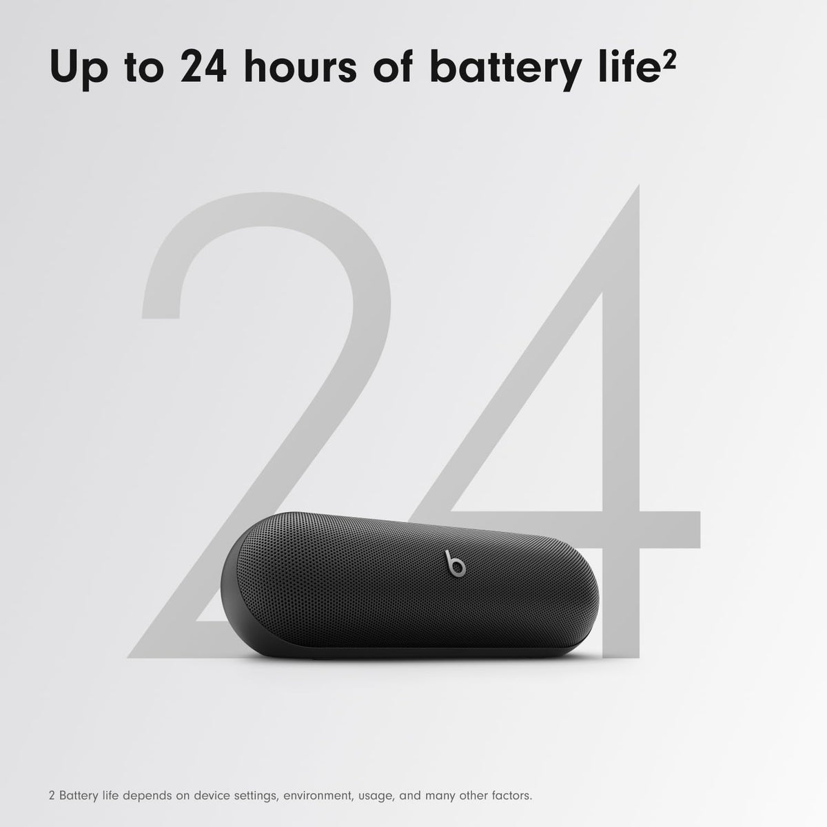 Beats Pill (Latest release)-Portable Bluetooth Speaker, Up to 24H Battery Life, Water Resistant, Bluetooth, Apple & Android Compatible, Seriously loud sound for home, outdoor & travel- Matte Black