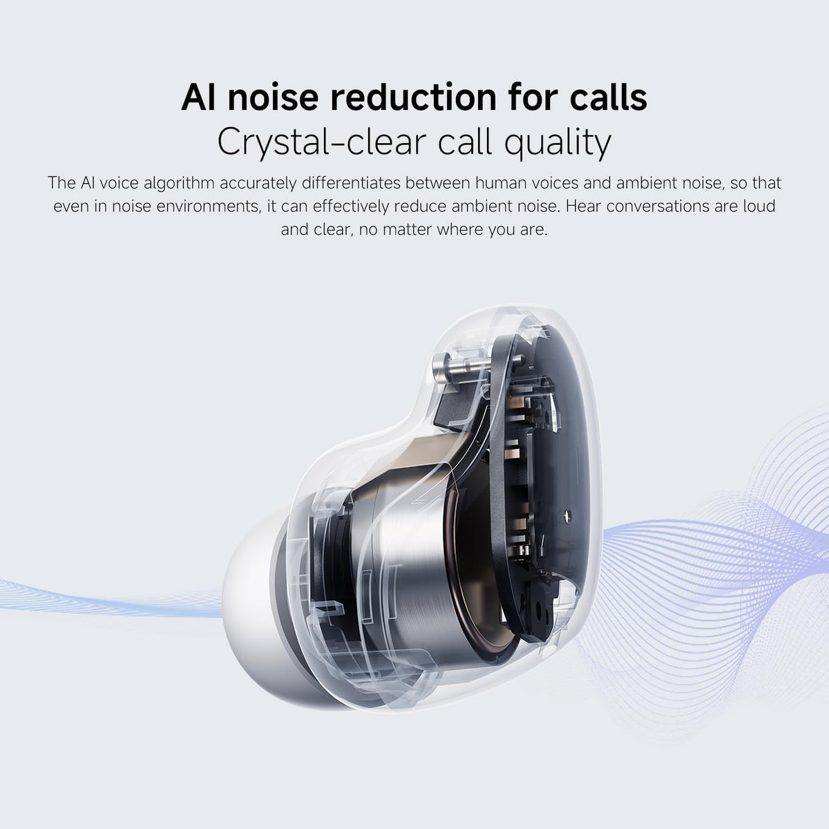 XIAOMI Redmi Buds 6 Play – Wireless Bluetooth Headphone in-ear, 10mm large dynamic driver, 5 EQ modes, Up to 7.5h+36h Battery Life, 10min charging provides 3h music play, IPX4 – Blue