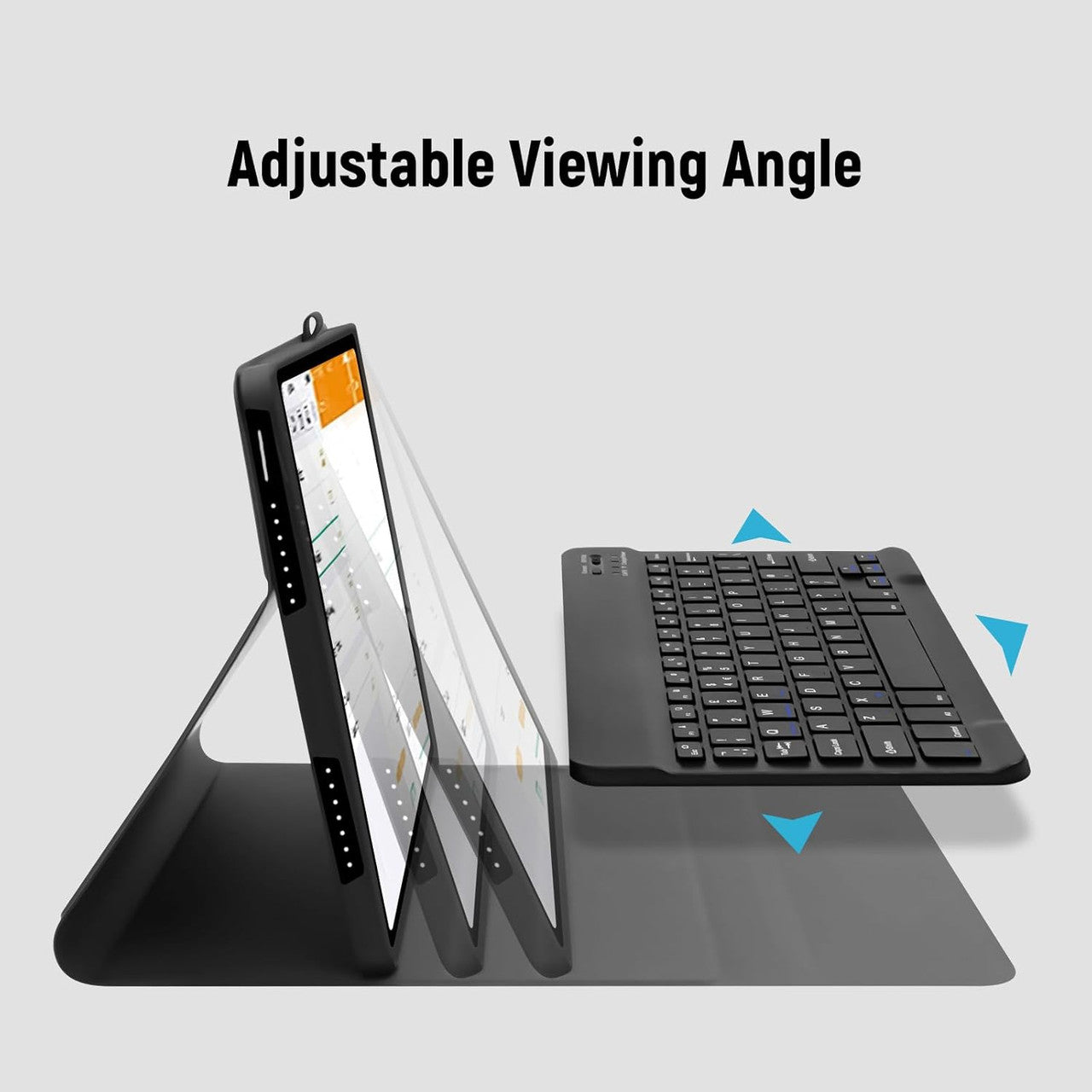 Case with Keyboard for Lenovo Tab M11 11 inch, UK layout Keyboard Case for Lenovo Tab M11, Detachable Bluetooth Keyboard and Pencil Holde for Lenovo M11 Tablet 11", Black