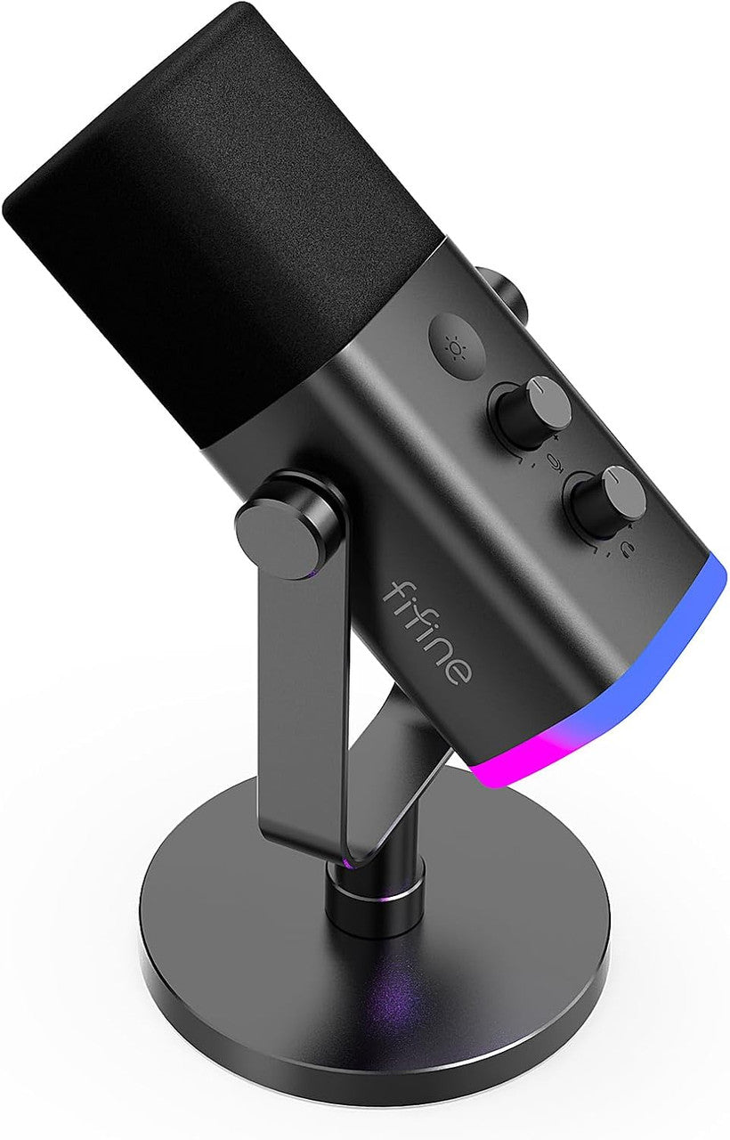 FIFINE XLR USB Gaming Microphone for PC PS4 PS5, Dynamic Streaming Microphone for Podcast Studio for Studio Recording Visit the FIFINE Store
