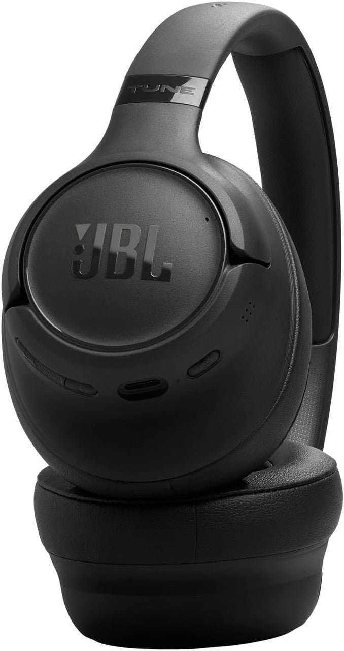 JBL Tune 730 BT Wireless Over-Ear Headphones with JBL Pure Bass Sound, Bluetooth 6.0, Foldable Design, Audio Cable, 76-Hour Battery Life and Google Fast Pair/Microsoft Swift Pair, Black