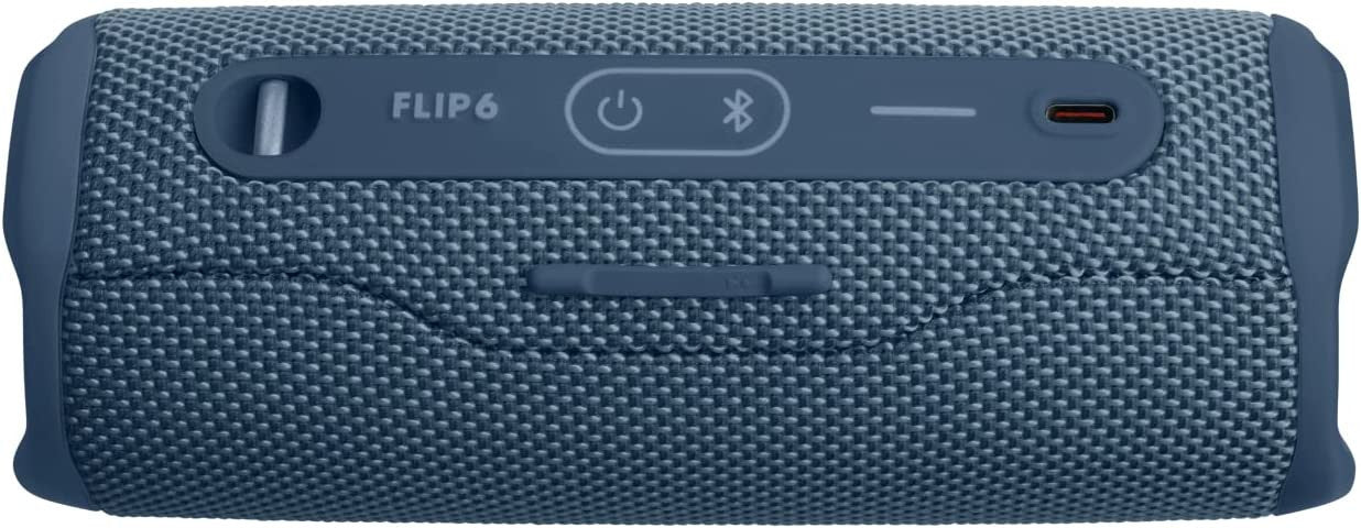 JBL Flip 6 Portable IP67 Waterproof Speaker with Bold JBL Original Pro Sound, 2-Way Speaker, Powerful Sound and Deep Bass, 12 Hours Battery, Safe USB-C Charging Protection - Blue