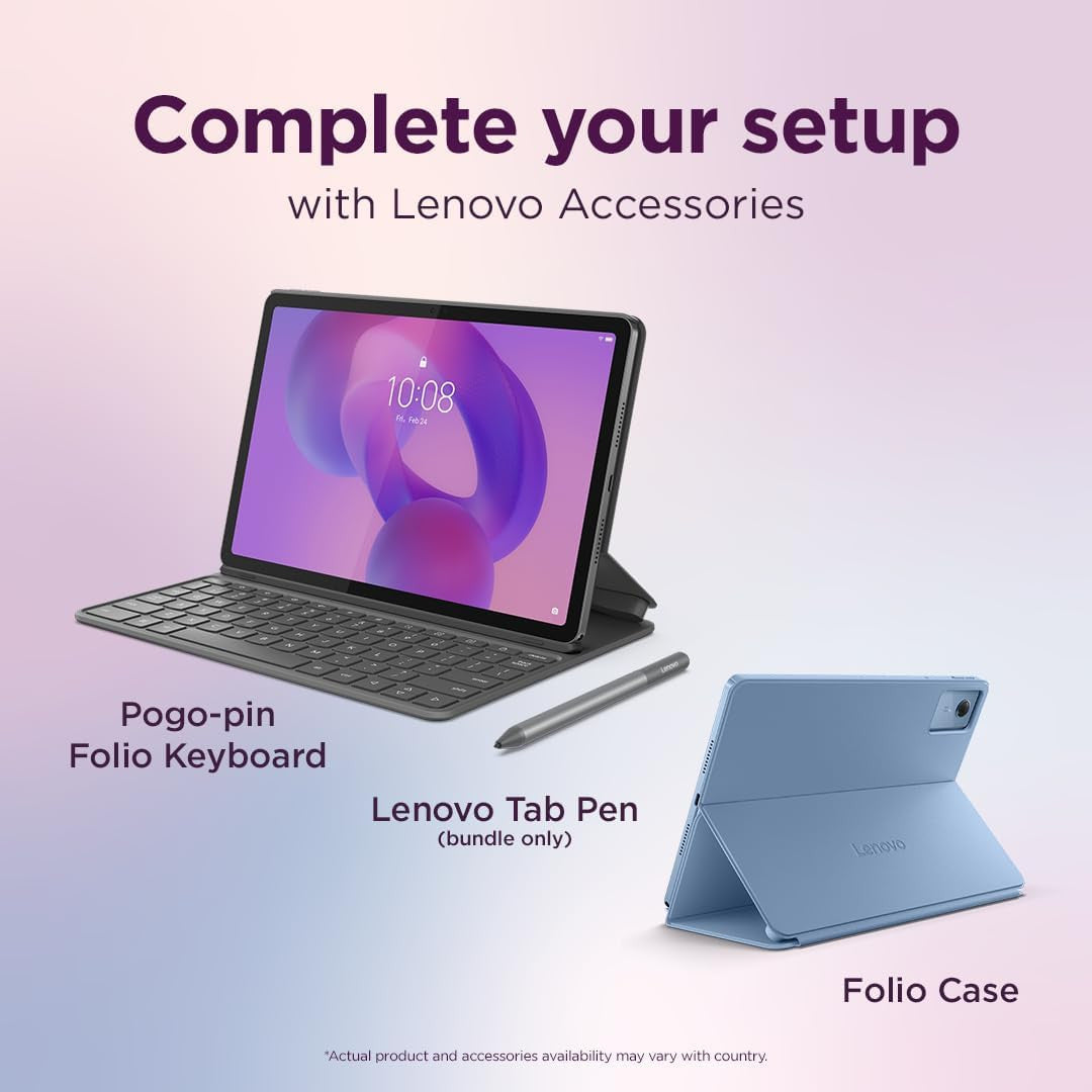 Lenovo Idea Tab - Display 11" 2.5K (2560x1600) 90Hz, Processor Mediatek Dimenity 6300, RAM 8GB, Memory 128GB, WiFi 5, Tablet Android 15, Tab Pen included