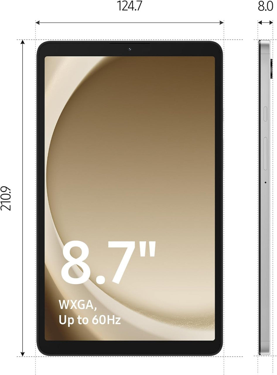 Samsung Galaxy Tab A9 Android Tablet, 64GB Storage, Large Display, Rich Sound, Graphite, 3 Year Manufacturer Extended Warranty (UK Version)