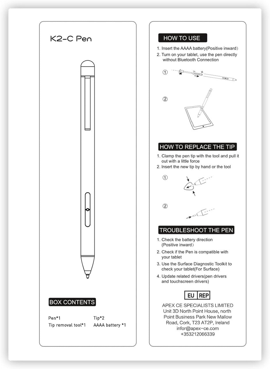 Stylus Pen HP MPP 1.51 Pen for HP Envy x360 15-bp0, X2 12-e0xx,X2 12g0xx; HP Spectre x360 13-ae013dX, HP Pavilion x360 11m-ad0 14M, 2 interchangeable tip Check Compatible List Before Purchase