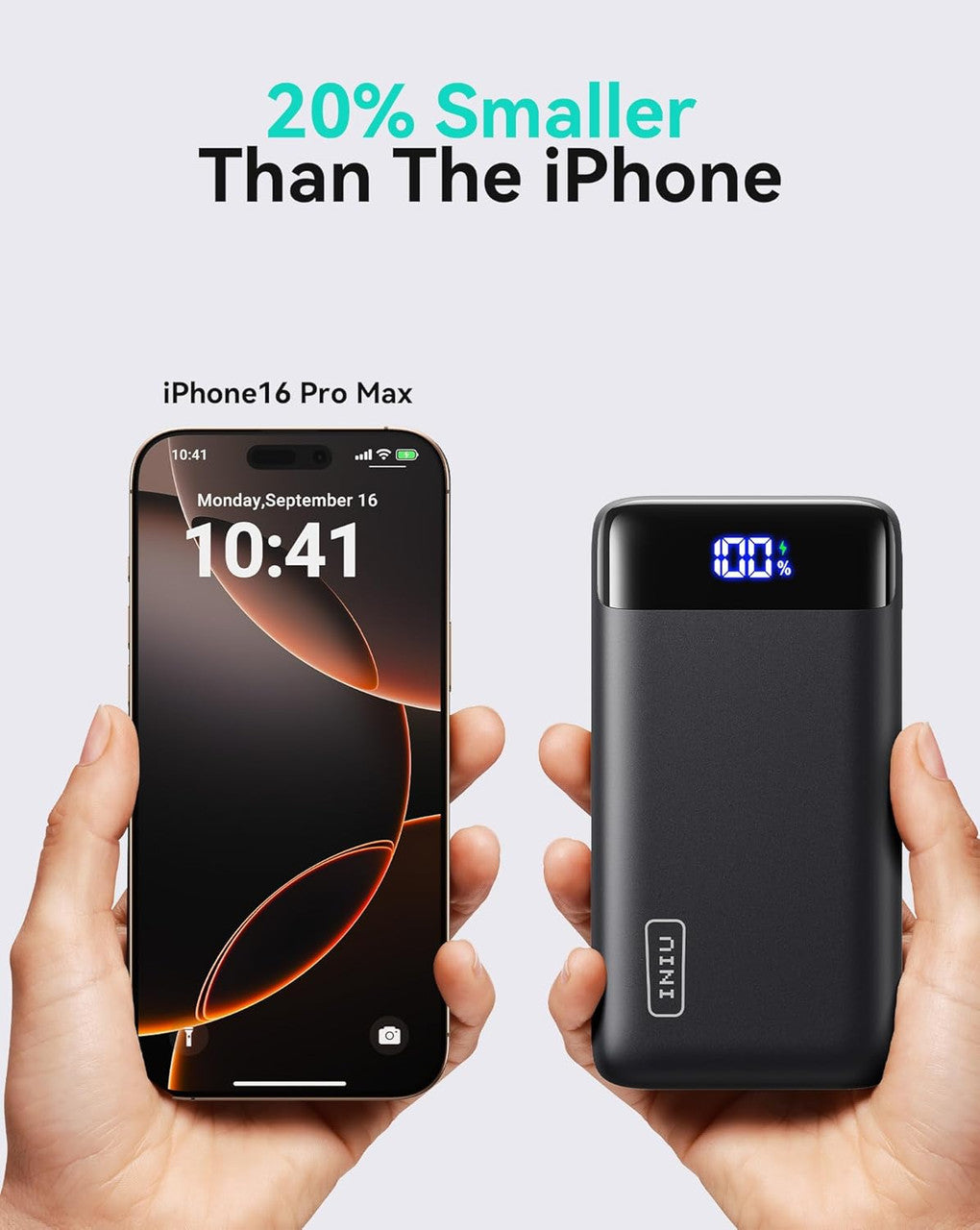 INIU BI-B5 Power Bank, 20000mAh Fast Charging Portable Charger, 22.5W Powerbank with USB C Input & Output, Battery Pack PD3.0 QC4.0 for iPhone 15 14 13 12 11 Pro Max Mini Plus Samsung S22 S21 S20 iPad etc