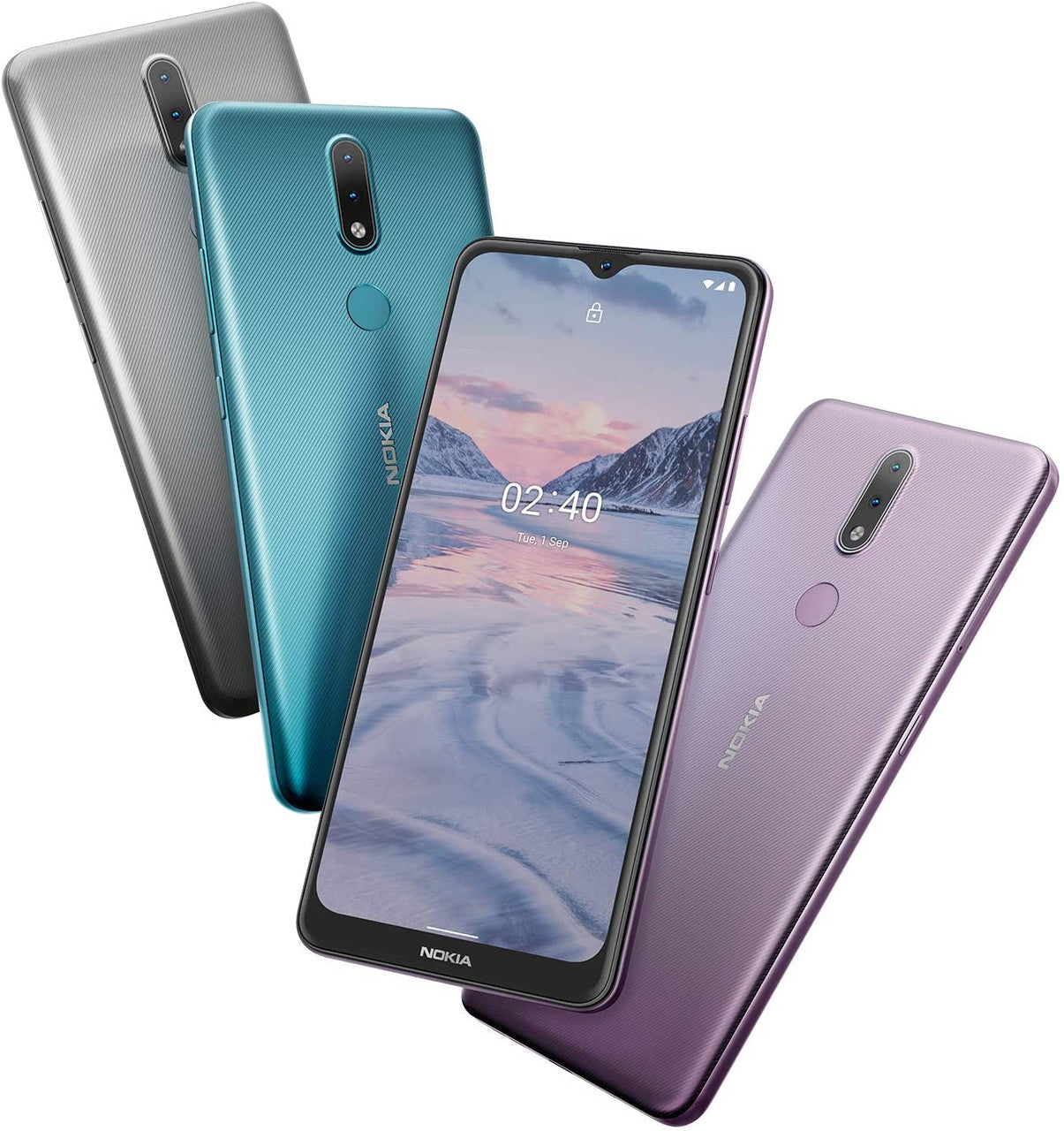 Nokia 2.4 - Smartphone 32GB, 2GB RAM, 2-Day Battery, Dual Sim, Dusk