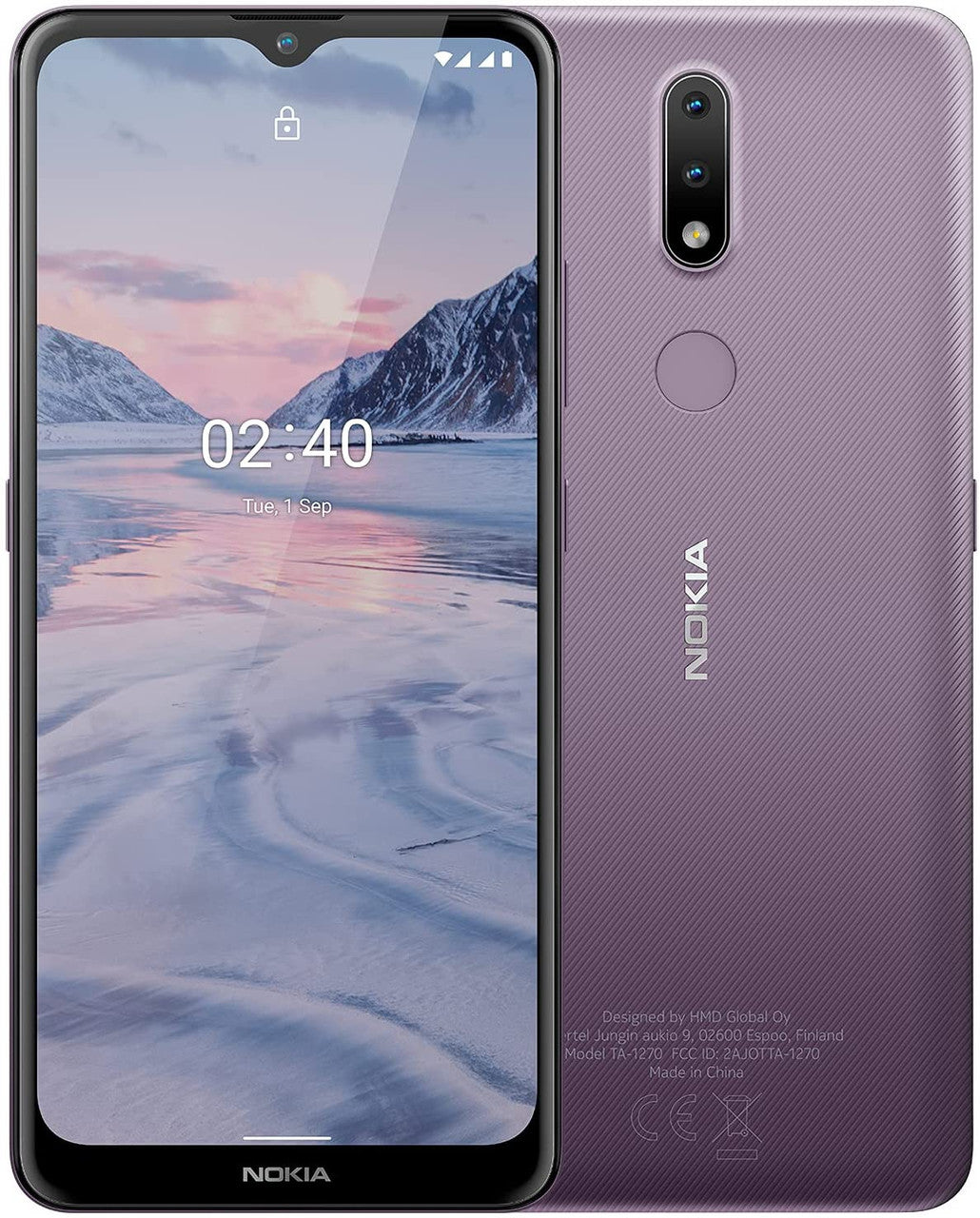 Nokia 2.4 - Smartphone 32GB, 2GB RAM, 2-Day Battery, Dual Sim, Dusk
