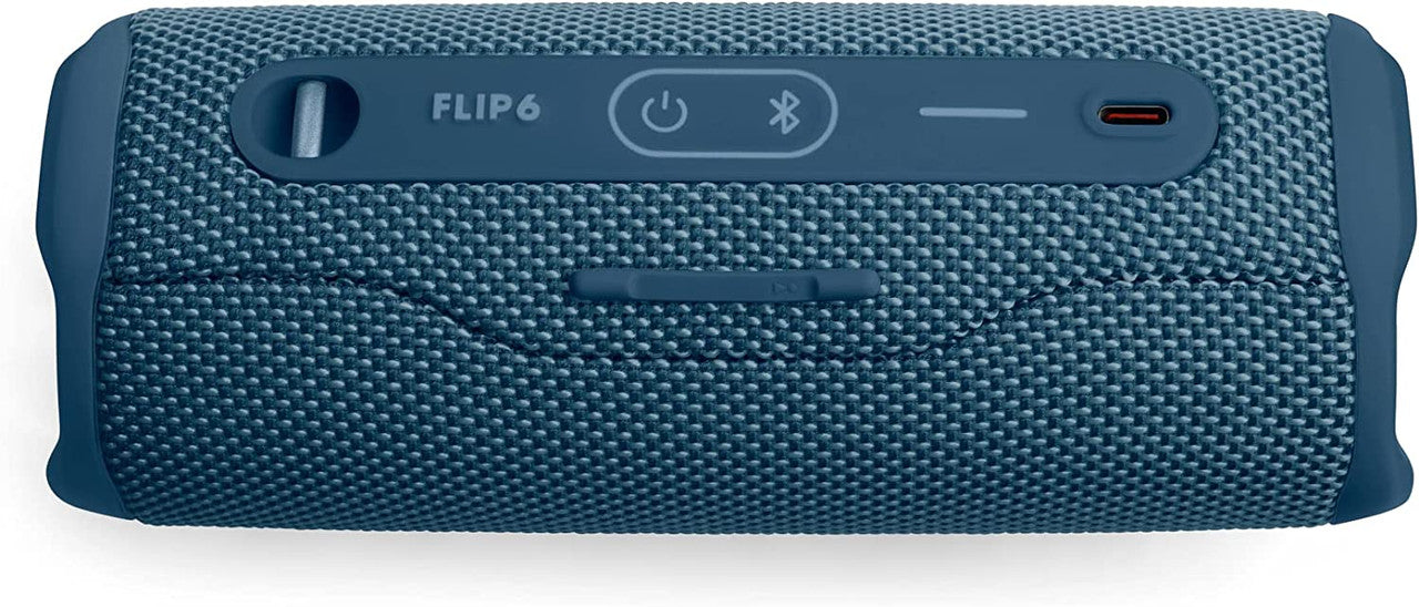 JBL Flip 6 Portable IP67 Waterproof Speaker with Bold JBL Original Pro Sound, 2-Way Speaker, Powerful Sound and Deep Bass, 12 Hours Battery, Safe USB-C Charging Protection - Blue