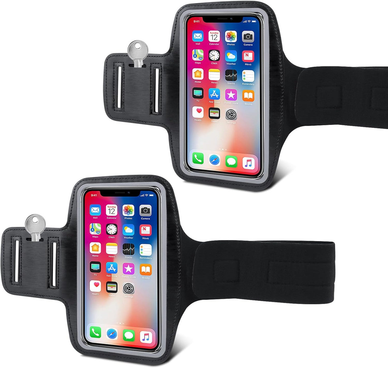 Sports Armband Mobile Phone with Headphone Bag, Sports Armband Mobile Phone Universal, Mobile Phone Bag Jogging Running Armband Mobile Phone Holder Jogging Arm Bag Suitable for All