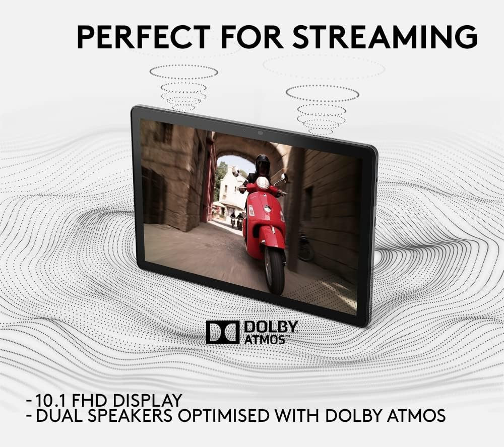 Lenovo Tab M10 (3rd Gen) Android Tablet | 10-inch Full HD 1200p Display | 64GB | Wi-Fi 5 | 4GB RAM | Storm Grey