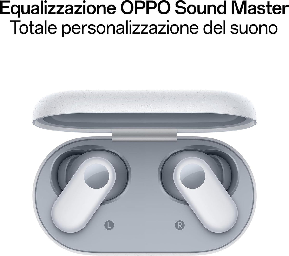 OPPO Enco Buds2 Pro True Wireless Earphones, 38h Autonomy, 12.4 mm Driver, Bluetooth 5.3, 10 m Range, Touch Controls, Noise Cancellation AA, Android and iOS, IP55, White
