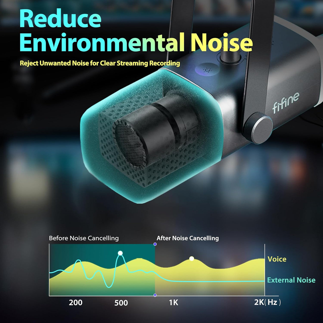 FIFINE XLR USB Gaming Microphone for PC PS4 PS5, Dynamic Streaming Microphone for Podcast Studio for Studio Recording Visit the FIFINE Store