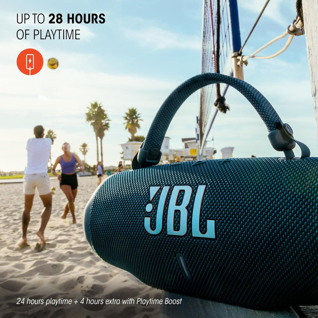 JBL Charge 6, Wireless Portable Bluetooth Speaker, 28 Hours of Playtime, IP68 Waterproof, Dustproof and Drop-Proof, Pro Sound with AI Sound Boost, Auracast Multi-Speaker Connection, Squad