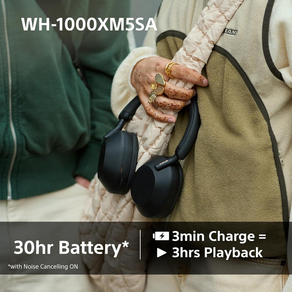 Sony WH-1000XM5SA Special Edition Soft Case Premium Noise Cancelling Wireless Over-Ear Headphones, Bluetooth, Clear Call Quality, Hi-Res Audio, Up to 30hr Battery Life, iOS & Android
