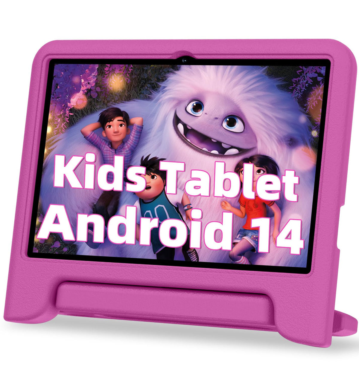 JIKOCXN Children's Tablet, 10 Inch Android 14 Tablets, Octa Core Tablet for Children, 10 GB RAM + 64 GB ROM, 1280 x 800 LCD Touchscreens, 6000 mAh, WiFi 5, BT5.0, Dual Camera, GPS (Blue)