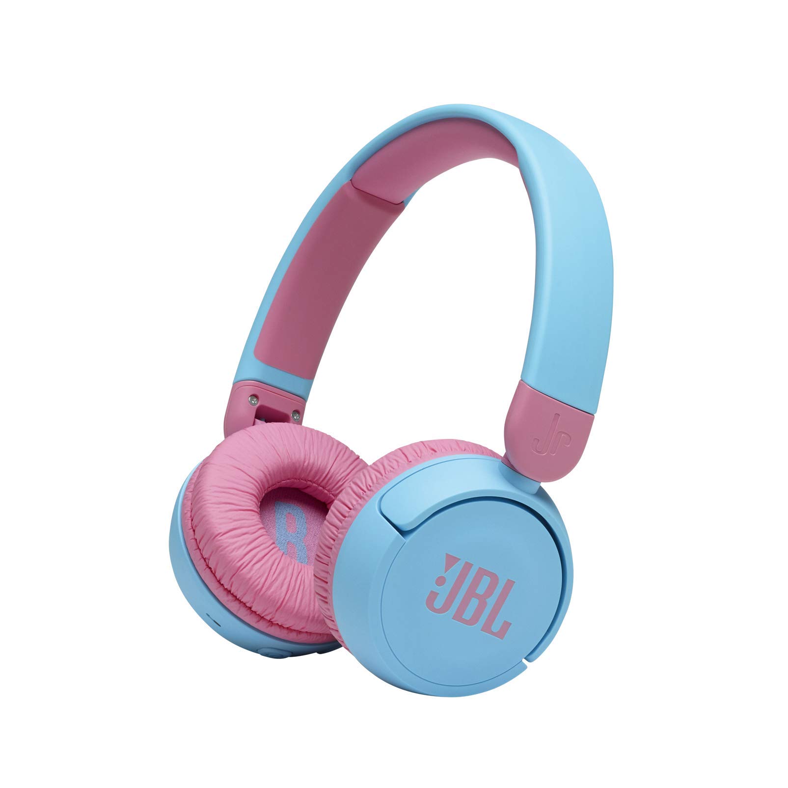 JBL Jr310BT Kids Wireless On-Ear Headphones - Bluetooth Headphones with Microphone, Safe Sound Under 85dB Volume, 30H Battery, Foldable, Comfort, Easy, Soft, Cool Colors (Blue)