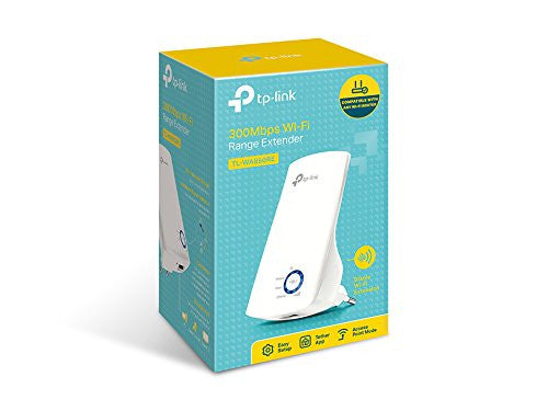 TP-Link TL-WA850RE N300 Wireless Range Extender, Broadband/Wi-Fi Extender, Wi-Fi Booster/Hotspot with 1 Ethernet Port, Plug and Play, Built-in Access Point Mode
