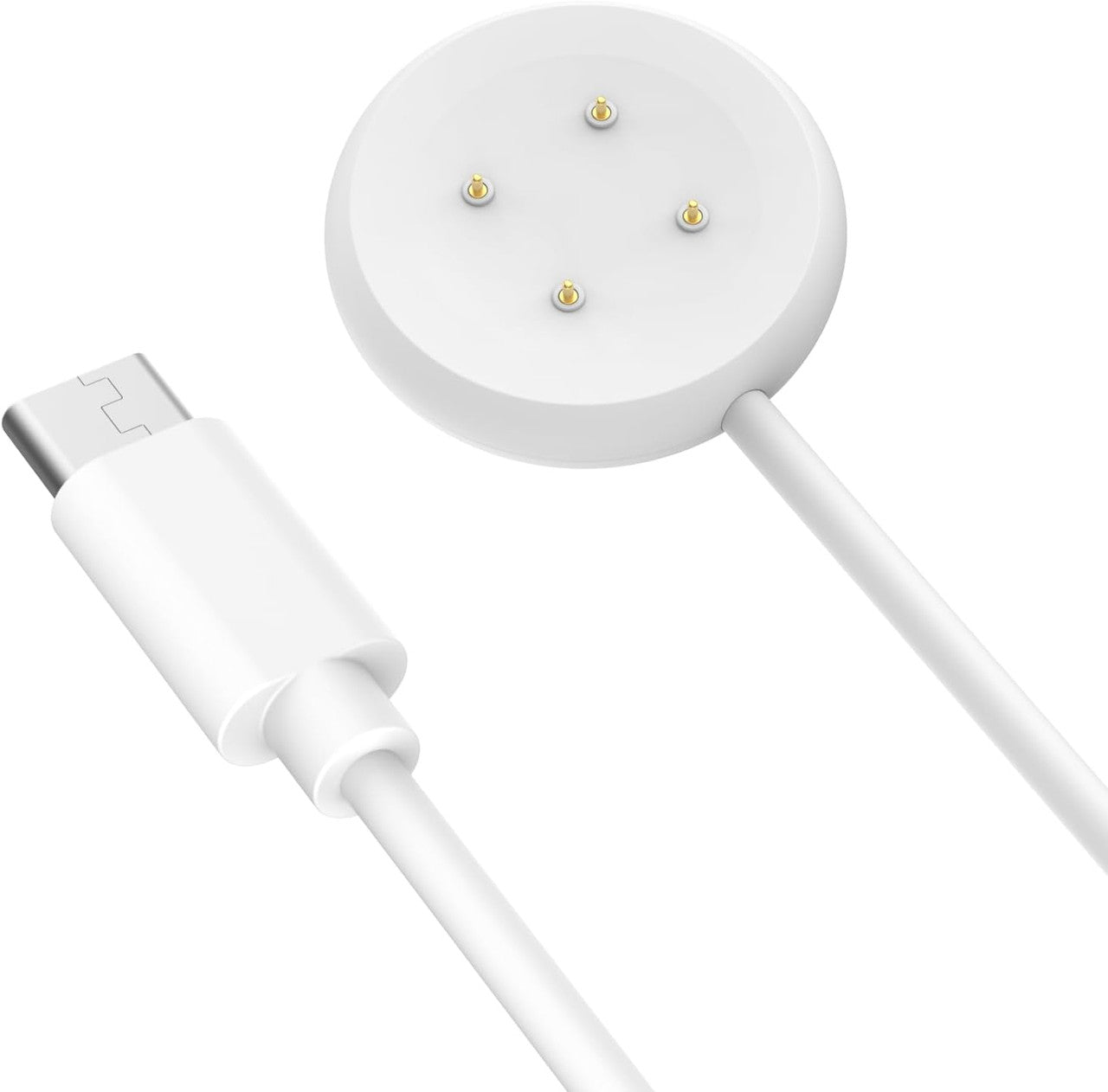 Charger Compatible with Google Pixel Watch 3/Pixel Watch 2, Magnetic Charging Dock with 3.3FT/1M USB-C Charging Cable Cord for Fitbit Ace LTE/Versa 4/Versa 3/Sense 2/Sense, White
