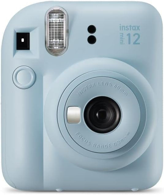 Fujifilm INSTAX Mini 12 Instant Camera, Compact Design with Automatic Exposure, Built-in Selfie Mirror & Close-up Mode, 2” x 3” Prints
