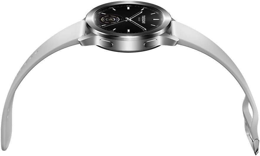 Xiaomi Watch S3 (Silver) – 1.43" AMOLED Display, Interchangeable Bezel Design, 15-Day Battery Life, Dual-Band GPS, 150+ Sports Modes, Bluetooth Calling & 5ATM Water Resistance Smartwatch