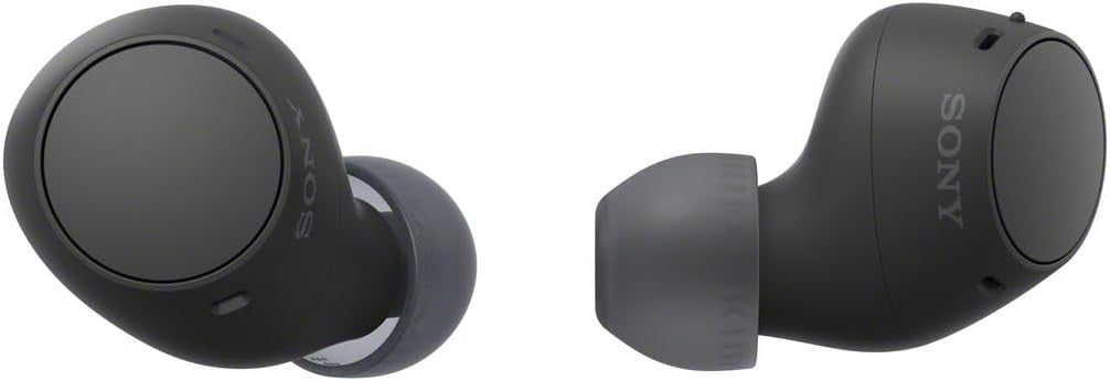Sony WF-C510 Truly Wireless Earbuds – Small, Light, Bluetooth In Ear Headphones with Multipoint Connection, Ambient Sound, IPX4 Rating, Spotify Tap, Quick Charge, 22 HR Battery, iOS & Android - Black