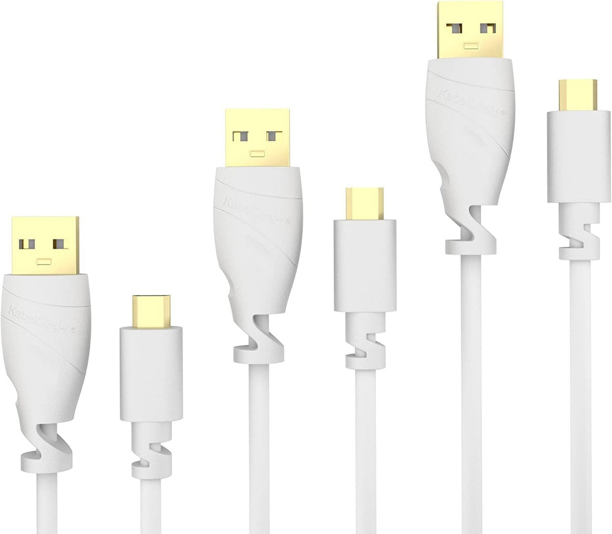 KabelDirekt – 1.5m Micro-USB Cable (USB 2.0, USB-A Connector to Micro-B Connector, Charge and Sync, White)