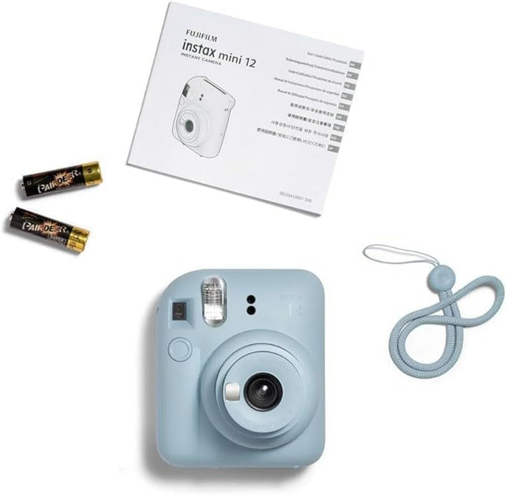 Fujifilm INSTAX Mini 12 Instant Camera, Compact Design with Automatic Exposure, Built-in Selfie Mirror & Close-up Mode, 2” x 3” Prints