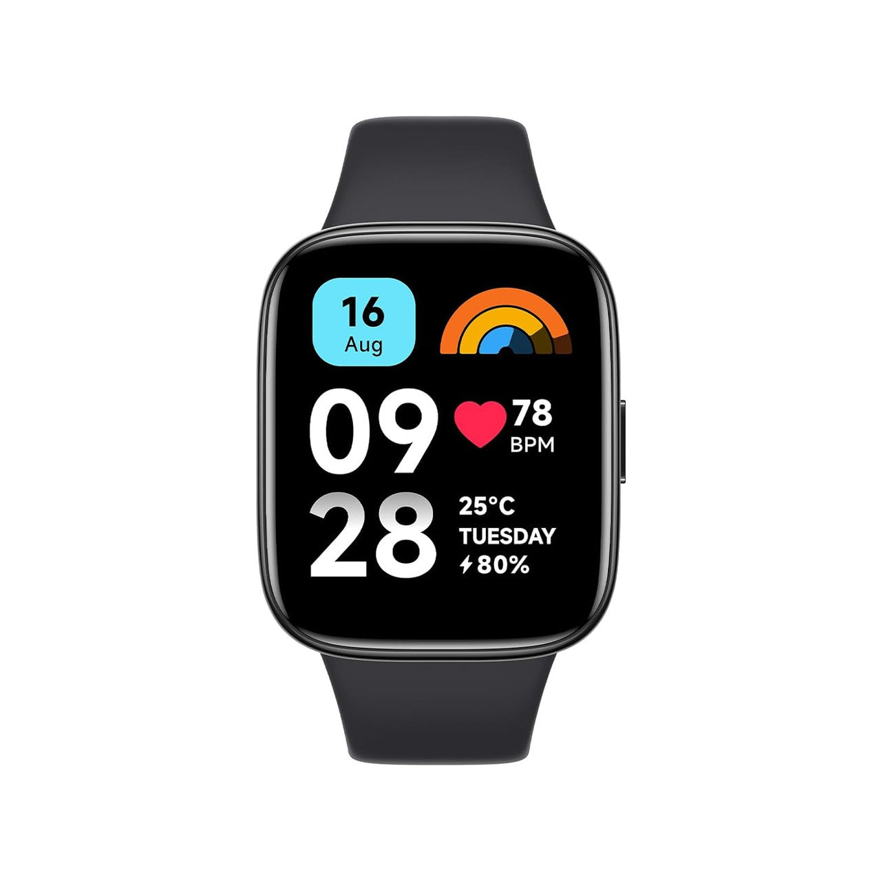 Redmi Smart Watch 3 Active Black| 1.83 Inch Big LCD Display, 5ATM Water Resistant, 12 Days Battery Life, GPS, 100+ Workout Mode, Heart Rate Monitor, Full Scale Fitness Tracking
