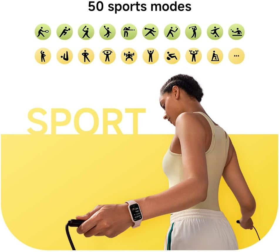 XIAOMI Smart Band 9 Active, Sports fitness tracker, 1.47'' TFT display, 60Hz high refresh rate, 18 Days Battery Life, sleep and health monitoring, 50 sports modes, 5ATM, iOS & Android, Black
