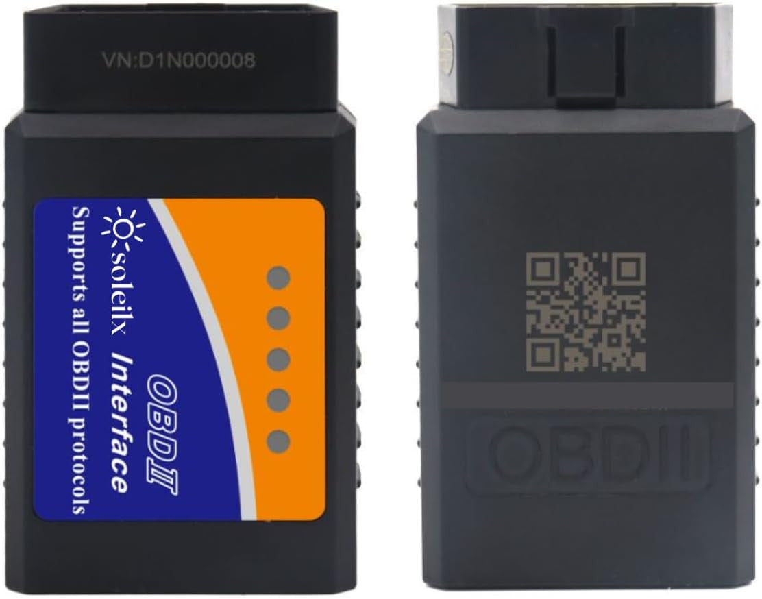 OBD2 Bluetooth ELM327, Car Diagnostic Equipment, OBD2 Scanner, Car Diagnostics, Multi-Brand OBD Car Diagnostics, Compatible with iOS, Android and Windows Devices