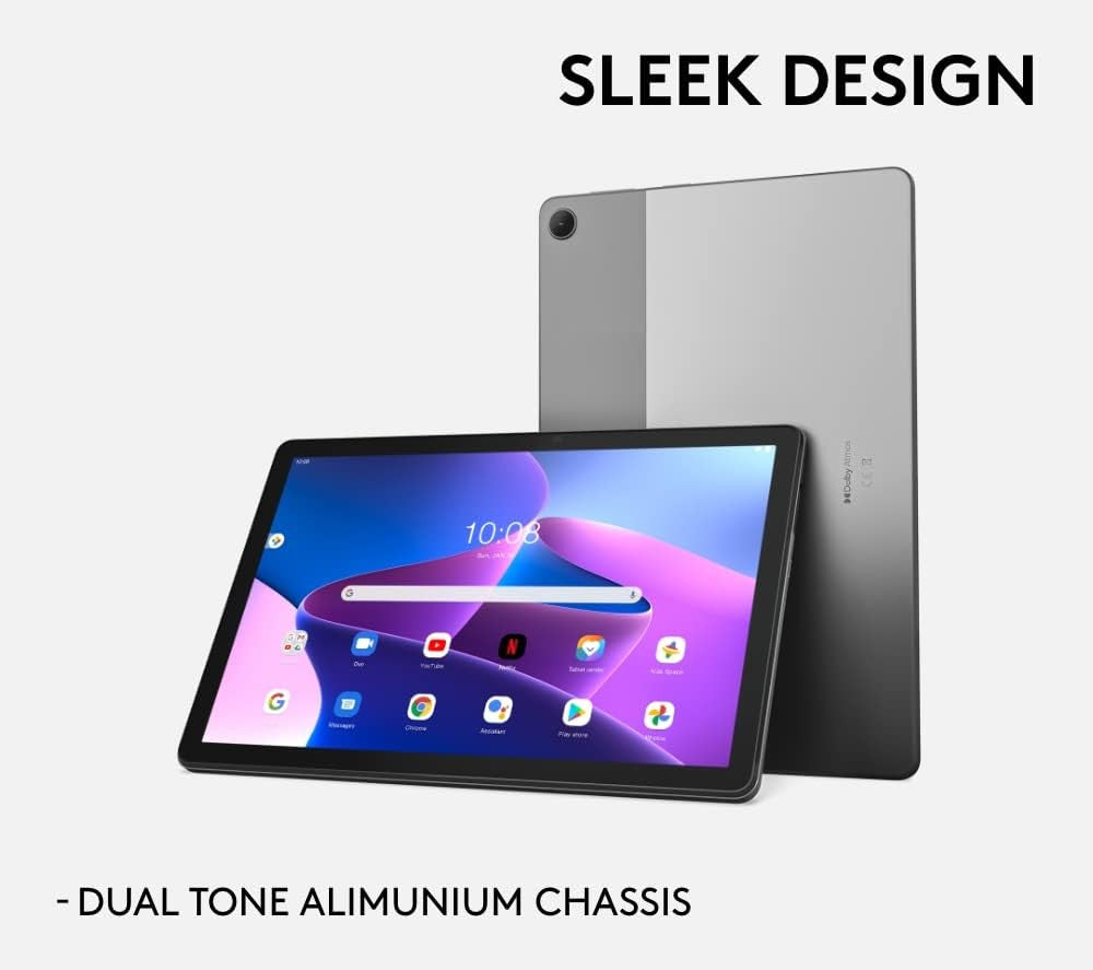 Lenovo Tab M10 (3rd Gen) Android Tablet | 10-inch Full HD 1200p Display | 64GB | Wi-Fi 5 | 4GB RAM | Storm Grey
