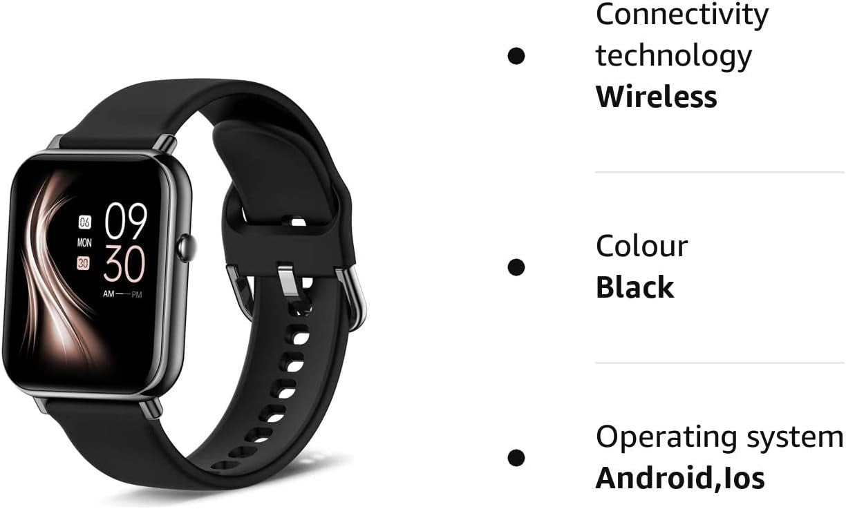 ASWEE Smart Watch, Fitness Tracker with 24/7 Heart Rate, Blood Oxygen, Sleep Monitor, 1.69" Touch Screen IP68 Waterproof Smartwatch, Step Counter Watch for Kids Women Men for iOS Android