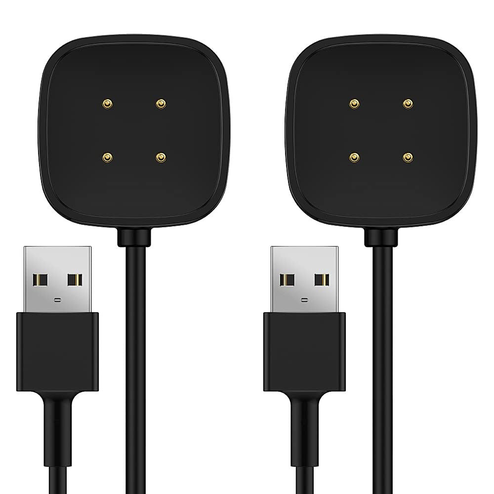 TUSITA [Magnetic Charger Compatible with Fitbit Versa 3 4, Sense 1 2 (No for Versa 1 2, Versa Lite) – 6ft 180 cm USB Charger Charging Cable – Accessories for Smart Watch