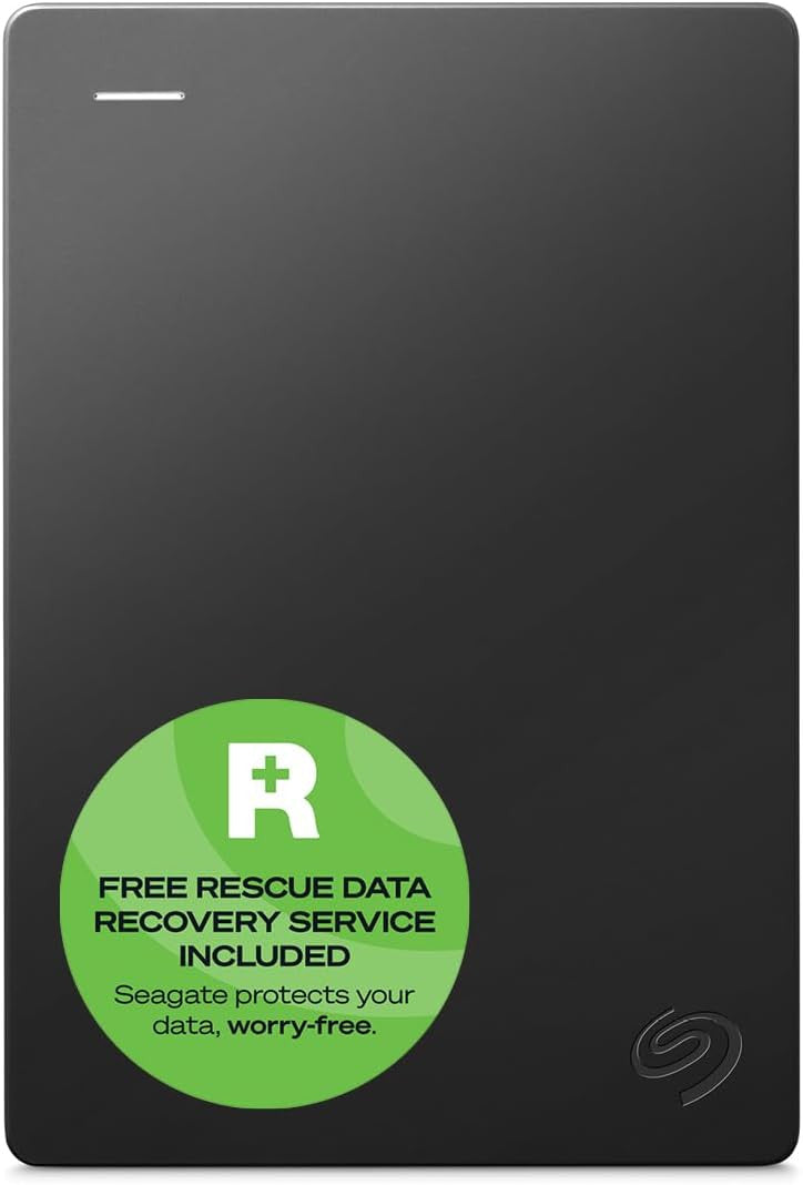 Seagate Portable 2TB External Hard Drive HDD — USB 3.0 for PC, Mac, PlayStation, & Xbox -1-Year Rescue Service (STGX2000400)