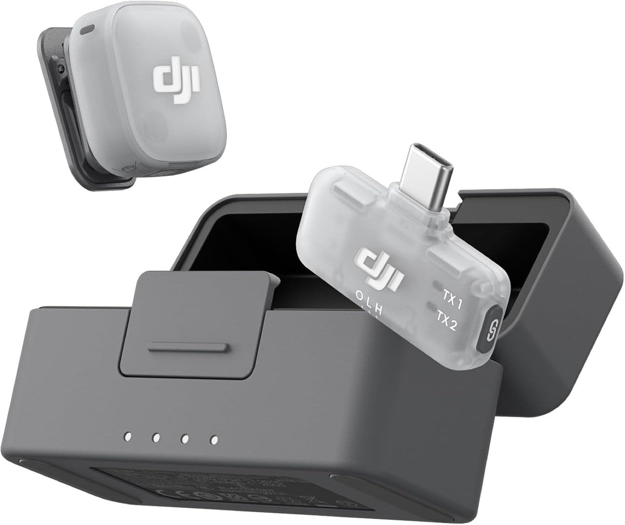 DJI Mic Mini 2 (1 TX + 1 Mobile RX + Charging Case), Lavalier Wireless Vlogging Mic for iPhone/Android/Camera, Bluetooth Microphone, Live Streaming, Plug-And-Play, 24h Battery, Noise Cancelling