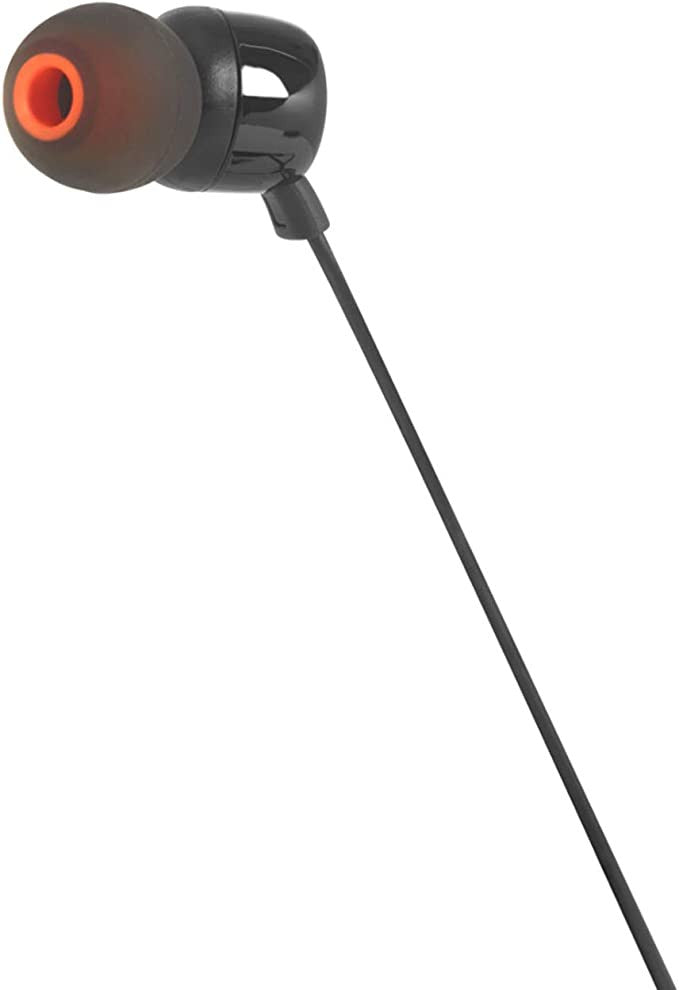 JBL Tune 110 Wired In-Ear Headphones with JBL Pure Bass Sound, Black