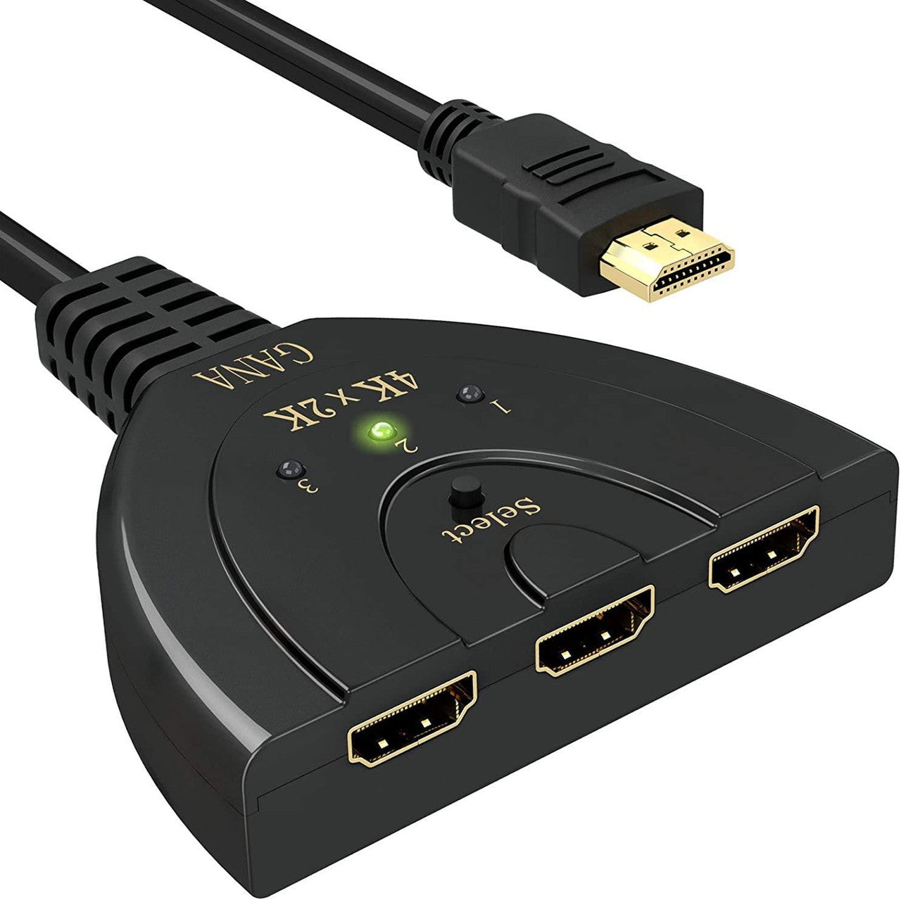 HDMI switch HDMI switch 4 K HDMI splitter 1 to 3 with 4 K/1080p/3D support for Xbox, PS3, PS4, Apple TV, Roku/Fire TV/Blu-Ray DVD. Switch 4K